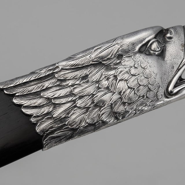 Metal Antique Dutch Silver Paper Turner by Thomas H Saakes, 1910s For Sale - Image 7 of 16