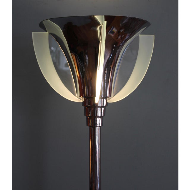 French Art Deco Floor Lamp attributed to Henri Petitot, 1930s For Sale - Image 10 of 13