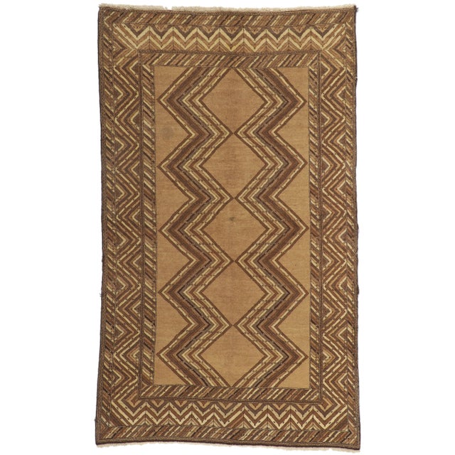 Mid 20th Century Vintage Persian Semnan Rug, 04'05 X 07'07 For Sale - Image 10 of 10