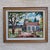 1970s Framed Needlepoint Country Scene Church With Steeple For Sale - Image 12 of 12
