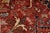 Heriz Rug 9'9'' X 12'10'' Red Wool Vintage Traditional Hand-Knotted Carpet For Sale - Image 11 of 15
