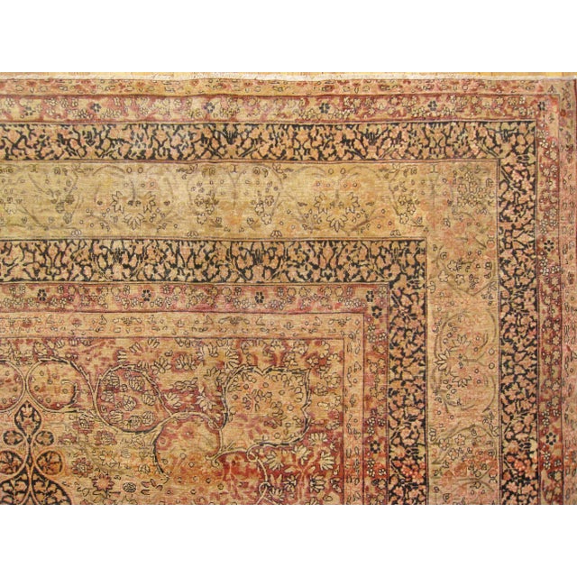 Late 19th Century Antique Persian Decorative Oriental Lavar Rug in Large Size For Sale - Image 5 of 12