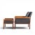 Wood Knut Saeter for Vatne Møbler Mid Century Norwegian Rosewood and Leather Lounge Chairs - Pair With Ottoman For Sale - Image 7 of 12