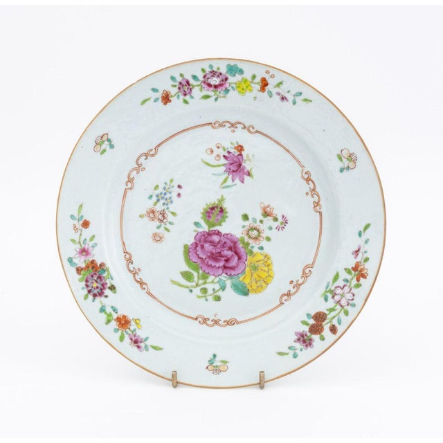 Chinese Export Famille Rose Porcelain Plates, 4 For Sale In New York - Image 6 of 17