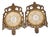 Porcelain Cherub Plates with Gilt Frames, Set of 2 For Sale