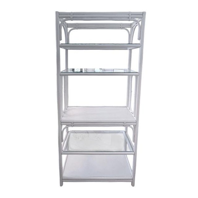 Vintage Bamboo Etagere For Sale