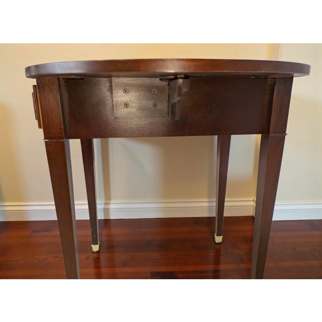 Baker Furniture Company 1960s Baker Furniture, Mahogany Drop Leaf Pembroke Accent Table For Sale - Image 4 of 13