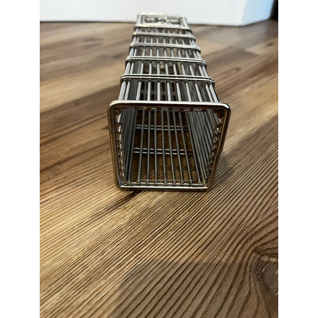 Silver 1980s Silver-Toned Metal Wire Model of London's Big Ben Clock Tower For Sale - Image 8 of 9