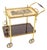 Brass Serving Trolley with Removable Tray, 1950s For Sale