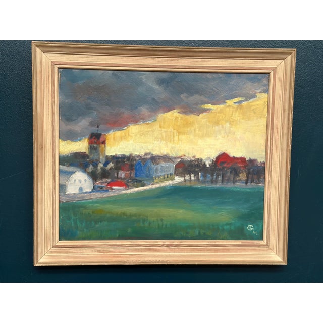 A.G., Village, 1948, Oil on Panel For Sale - Image 12 of 18