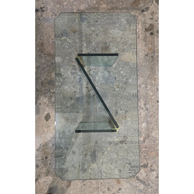 Mid-Century Modern 1980s Attributed to Leon Rosen for Pace Z Coffee Table For Sale - Image 3 of 15