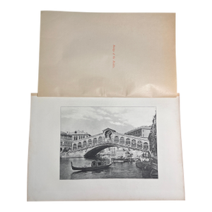 Antique Venice Bridge of the Rialto Print
