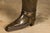 English 1920s Hand-Hammered Copper and Brass Musketeer Boot Umbrella Stand For Sale - Image 11 of 12