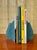 Vintage Faux Granite Stone Postmodern Handcrafted Bookends. Circa 1980s Feature a 1980s Postmodern ArtDeco Revival design...