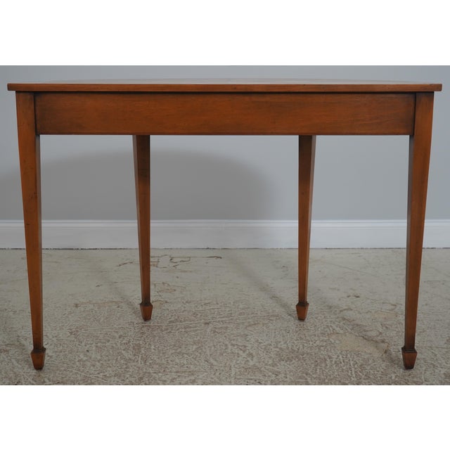 English Satinwood Adams Style 1 Drawer Console Table For Sale - Image 15 of 16
