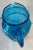 Vintage Blue Anchor Hocking Spring Song Embossed Daisy Pitcher For Sale In Dallas - Image 6 of 6
