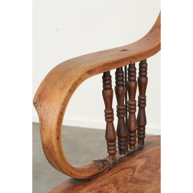 Early 20th Century Desk Chair with Wood Carving For Sale - Image 11 of 15