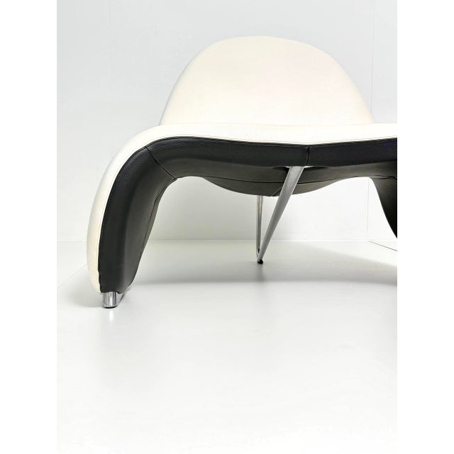 Black Vintage Sella Chair by Patrick Belli for Leolux, 2010s For Sale - Image 8 of 17