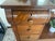 Coffee Antique American Solid Tiger Oak Drop-Center Vanity Dressing Table With Lion's Paw Feet For Sale - Image 8 of 10