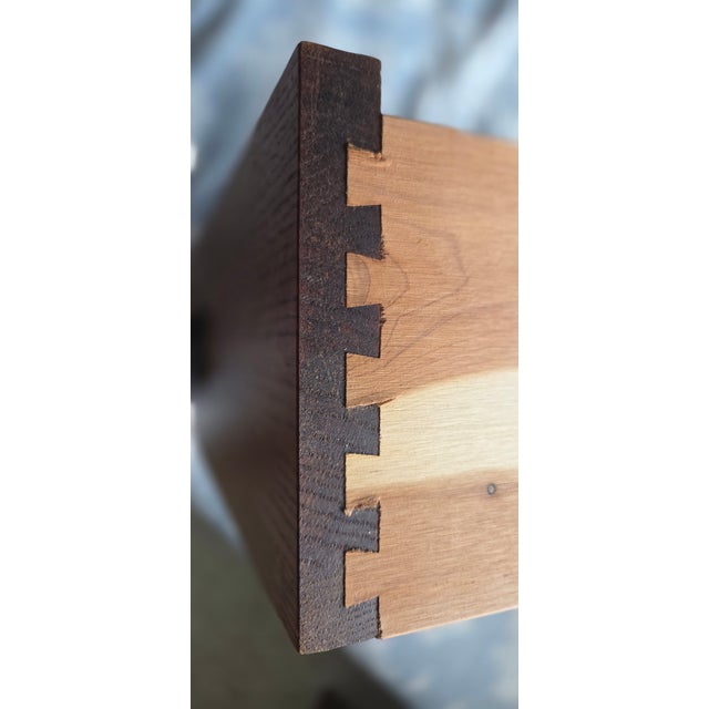 Brown Restoration Hardware Cedar Lined Oak Night Stands For Sale - Image 8 of 11