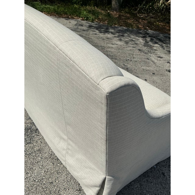 Vintage Boho Charles Stewart Pinstripe Sofa For Sale - Image 10 of 12