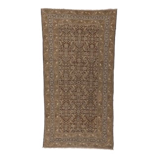 Early 20th Century Antique Persian Malayer Rug - 05'00 x 09'08 For Sale