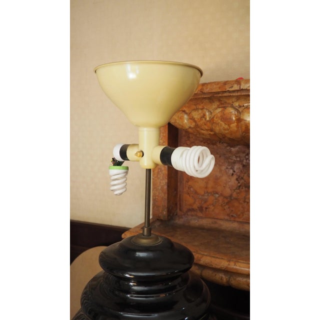 Table Lamp with Black Ceramic Base For Sale - Image 3 of 6