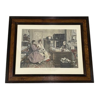 James Dobie "The New Will" Color Engraving After Walter Dendy Sadler C.1894 For Sale