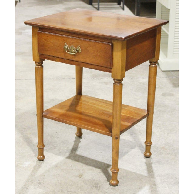 Leopold Stickley Colonial Style Nightstand - Cherry For Sale - Image 4 of 7