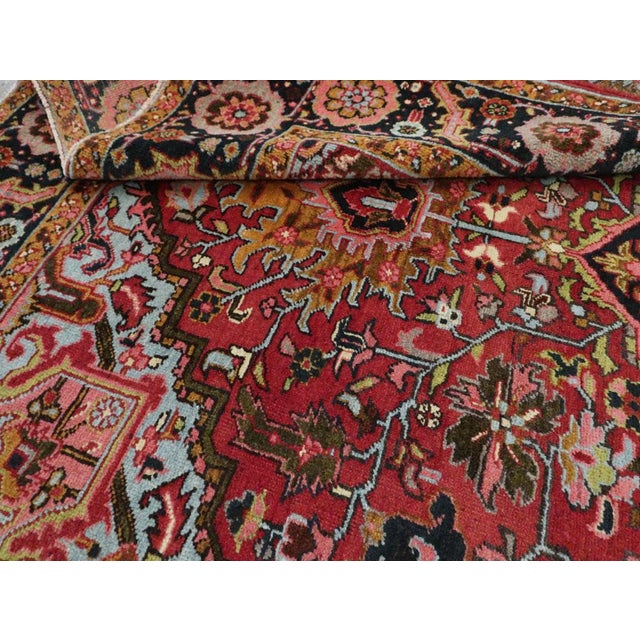 Galerie Shabab Collection Mid-20th Century Persian Heriz Carpet For Sale - Image 10 of 10