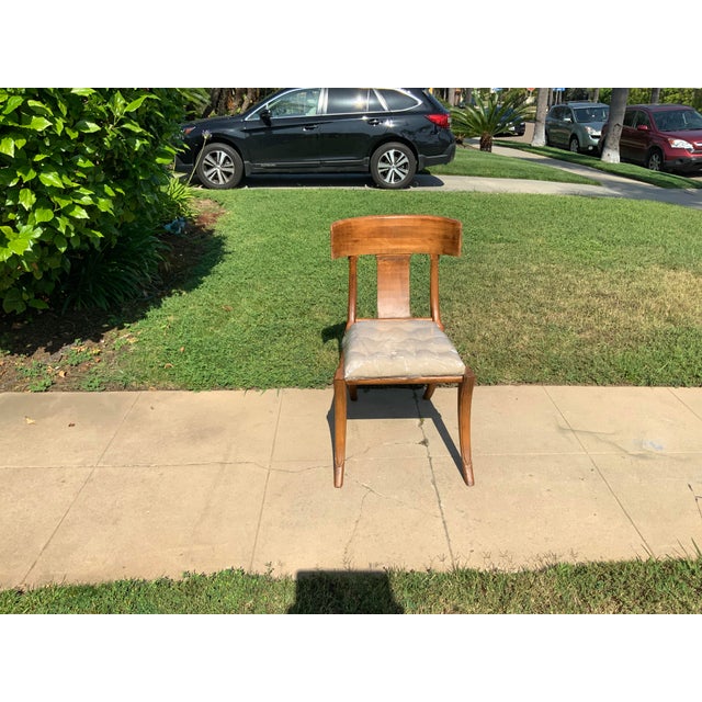 Mid Century Modern Klismos Dining Chair For Sale In San Diego - Image 6 of 6