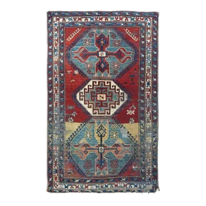 Antique Kazak Rug 4'4'' X 9'3''