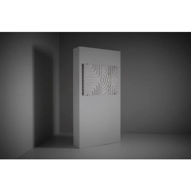 Unique plaster wall relief by Momcilo Milovanovic (1921 - 2013), France 1975. Milovanovic studied sculpting at the Academy...