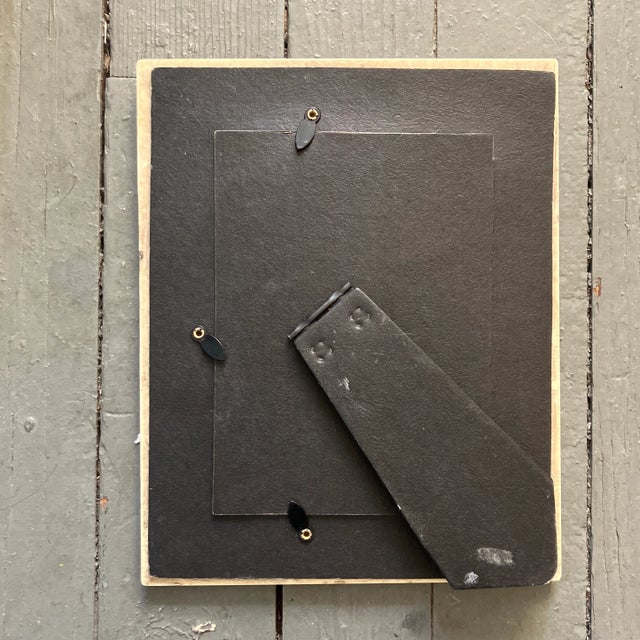 1970s Vintage Original After Degas Ballerina Painting Vintage Tabletop Frame For Sale - Image 4 of 4