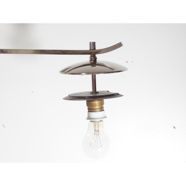 Art Deco Walnut Burl and Chrome Floor Lamp, 1920s For Sale - Image 4 of 18