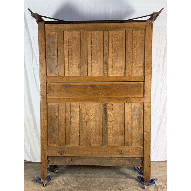 Antique 1840's Carved French Armoire For Sale - Image 9 of 11