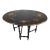 1940s Black Lacquer Floral Tole Gateleg Table For Sale