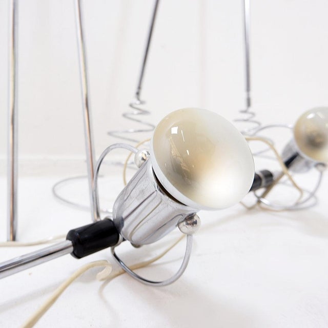 Cielo-Terra Adjustable Chrome Floor Lamp by Francesco Fois for Reggiani, 1960s For Sale - Image 9 of 14