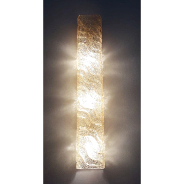 Barovier e Toso 1950s Amber Murano Glass Canale Sconces by Barovier E Toso, Italy, 1950s - Set of 6 For Sale - Image 4 of 8