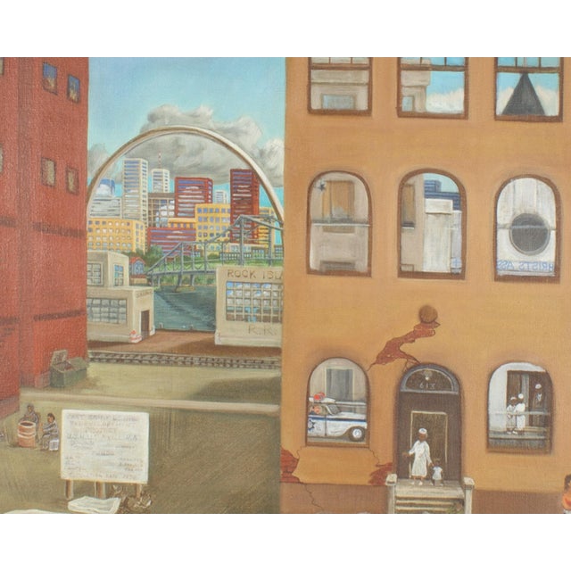 Contemporary Oil on Canvas Painting of St. Louis by g.t. Tisori For Sale - Image 3 of 8