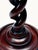 Wood Pair of 19th Century European Mahogany Open Barley Twist Candlesticks For Sale - Image 7 of 12