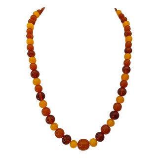 Vintage Baltic Amber Necklace For Sale