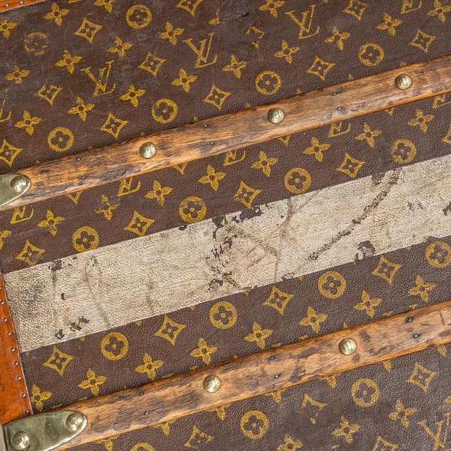 An exquisite and complete louis vuitton trunk from the early part of the 20th century. An absolutely essential item for...