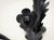 Spanish Mid-20th Century Gothic Wrought Iron 5-Light Wall Sconce With Coronet Cups For Sale - Image 3 of 6