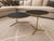 Contemporary Phase Design Downtown Coffee Table & C-Table Set by Reza Feiz | Smoked Brass & Black Spandrel Glass For Sale - Image 3 of 12