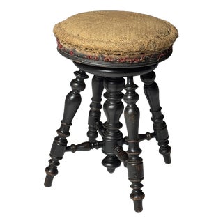 Antique Piano Stool, 1900s For Sale