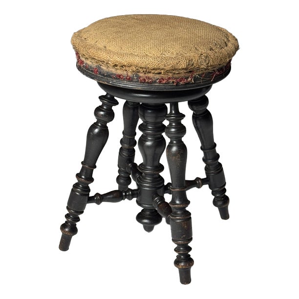 Antique Piano Stool, 1900s For Sale
