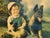 Framed Chromolithograph of a boy and his dog "Pals" by Alfred Guillon.