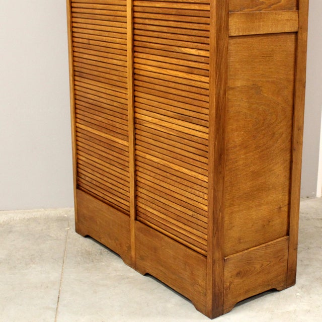 Vintage Filing Cabinet in Oak, 1930s For Sale - Image 9 of 13