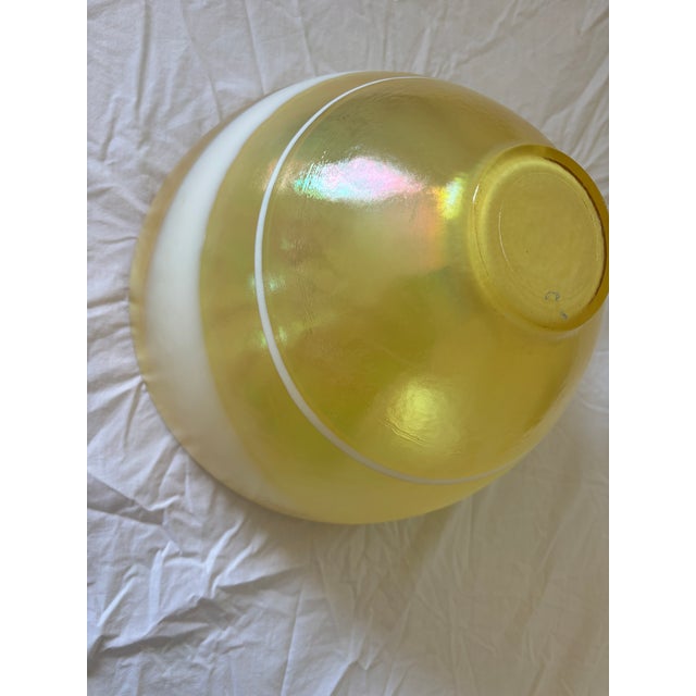Large Yellow Yalos Murano Decorative Bowl For Sale In Los Angeles - Image 6 of 8